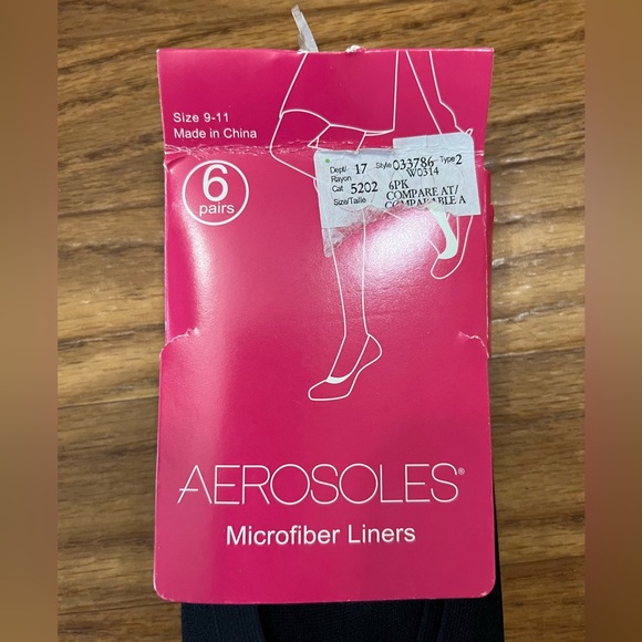 🥳FREE w/ purchase NWT Aerosoles Microfiber Liners - Picture 5 of 5